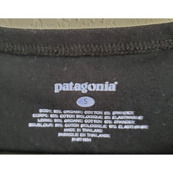 Patagonia Woman's Size S Black Athletic Dress with Built in Bra Organic Cotton - Picture 3 of 6